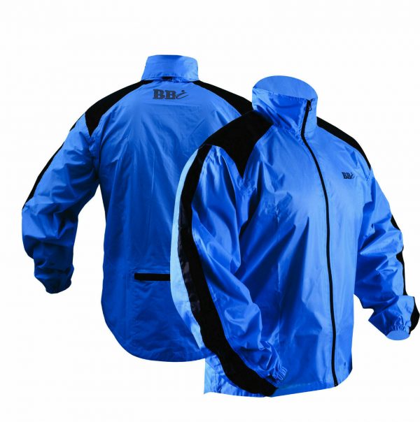 Heavy Rain Blue Jacket 100% Waterproof High Visibility Running Top Quality