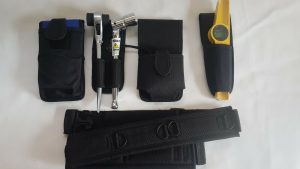 Scaffolding Tool Belt | Black Nylon | Padded | 5 Tool Pouch Pockets