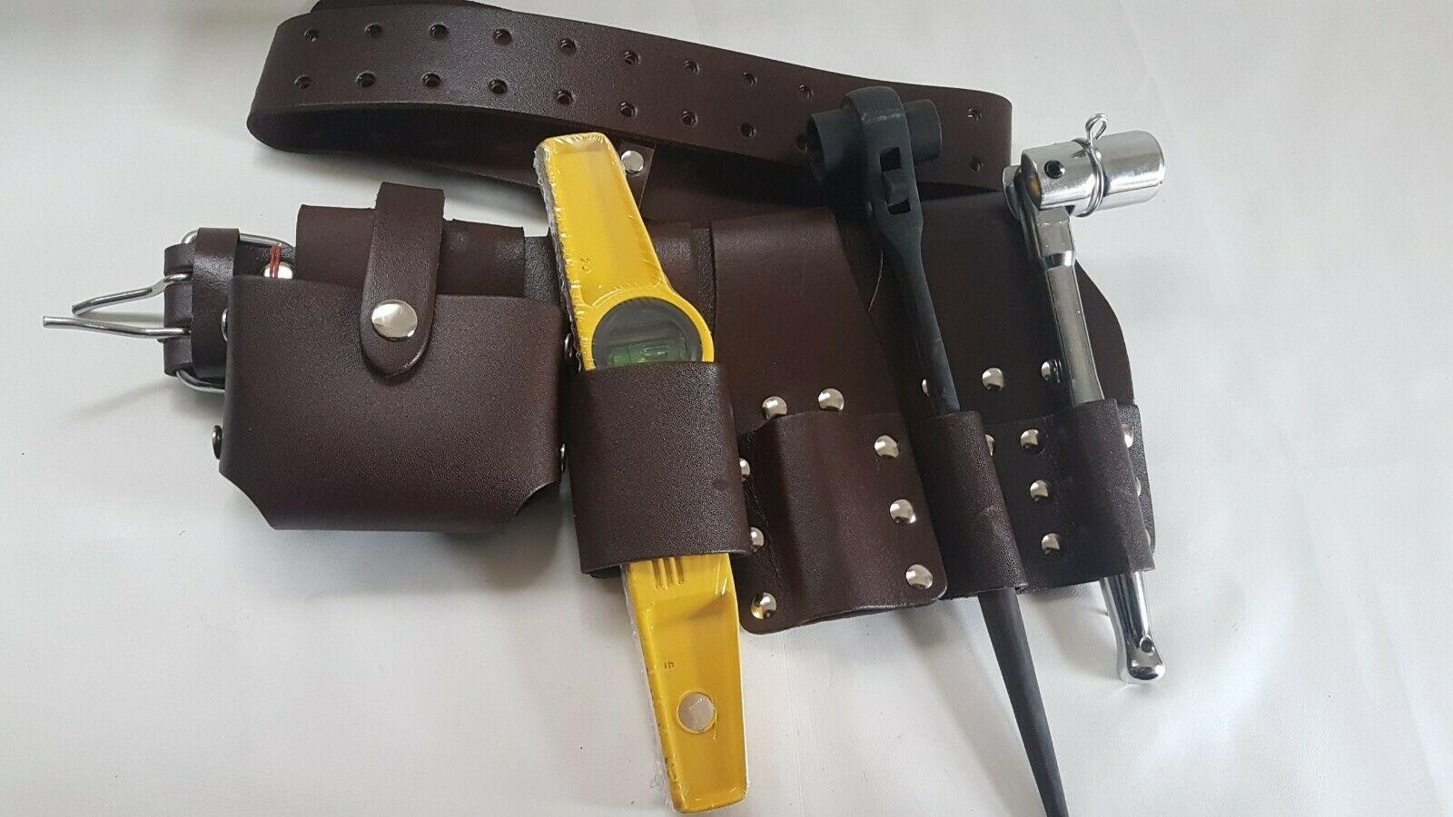 SCAFFOLDING 4PCS LEATHER BELT WITH 7/16 SPANNER