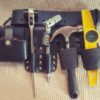 Scaffolding Black Leather Tool Belt Full 4PC Tools 17/21 mm Ratchet Spanner