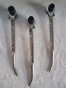 Scaffold Tool Ratchet Podger Spanners 19&21,17&21,19&24 2 way Steel Erecting