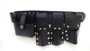 Scaffolding Thick Leather Belt 5 PCS - Black Leather Toolset Belt- UK Seller-Scaffolding Leather tool belt- Free usa delivery